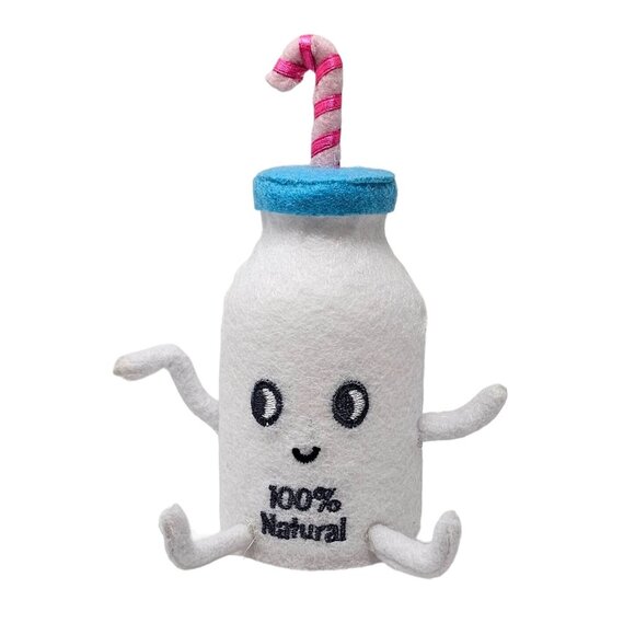 Simple Milk and Gingerbread Cookie Fabric Christmas Holiday Party Decor - Picture 2 of 4